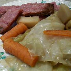 Sheila's Famous Mustard-Glazed Corned Beef and Cabbage