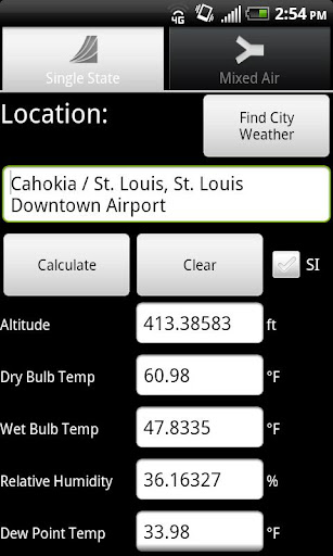 Air Pro Psychrometric Calcs