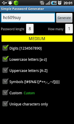 Simple Password Generator