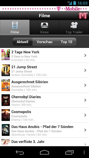 m-kino for android screenshot