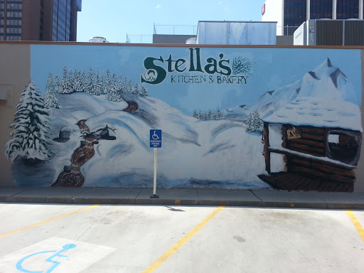Stella's Snow Cabin Mural