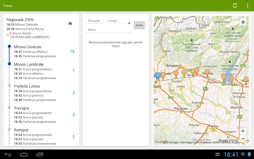 Screenshot #2 of Trains Timetable Italy PRO / Android