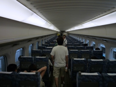 inside the Shinkansen