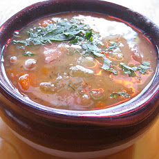 Split Pea Soup With Ham and Vegetables
