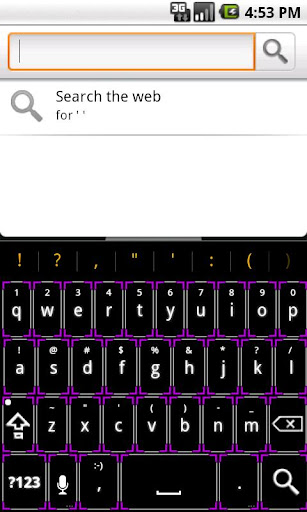 Minimal Purple Keyboard