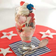 Red, White & Blue Caramel Parfaits