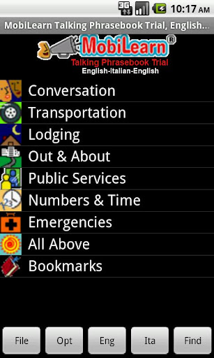 Eng-Italian Phrasebook Trial