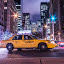 NYC Taxi by Massimo Izzo - City,  Street & Park  Street Scenes ( car, taxi, street, nyc, yellow, park avenue, traffic light, ny, light, usa )