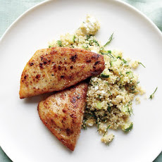 Tilapia and Quinoa with Feta and Cucumber