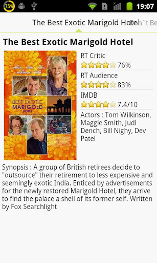 moviefreak-movie-reviews for android screenshot