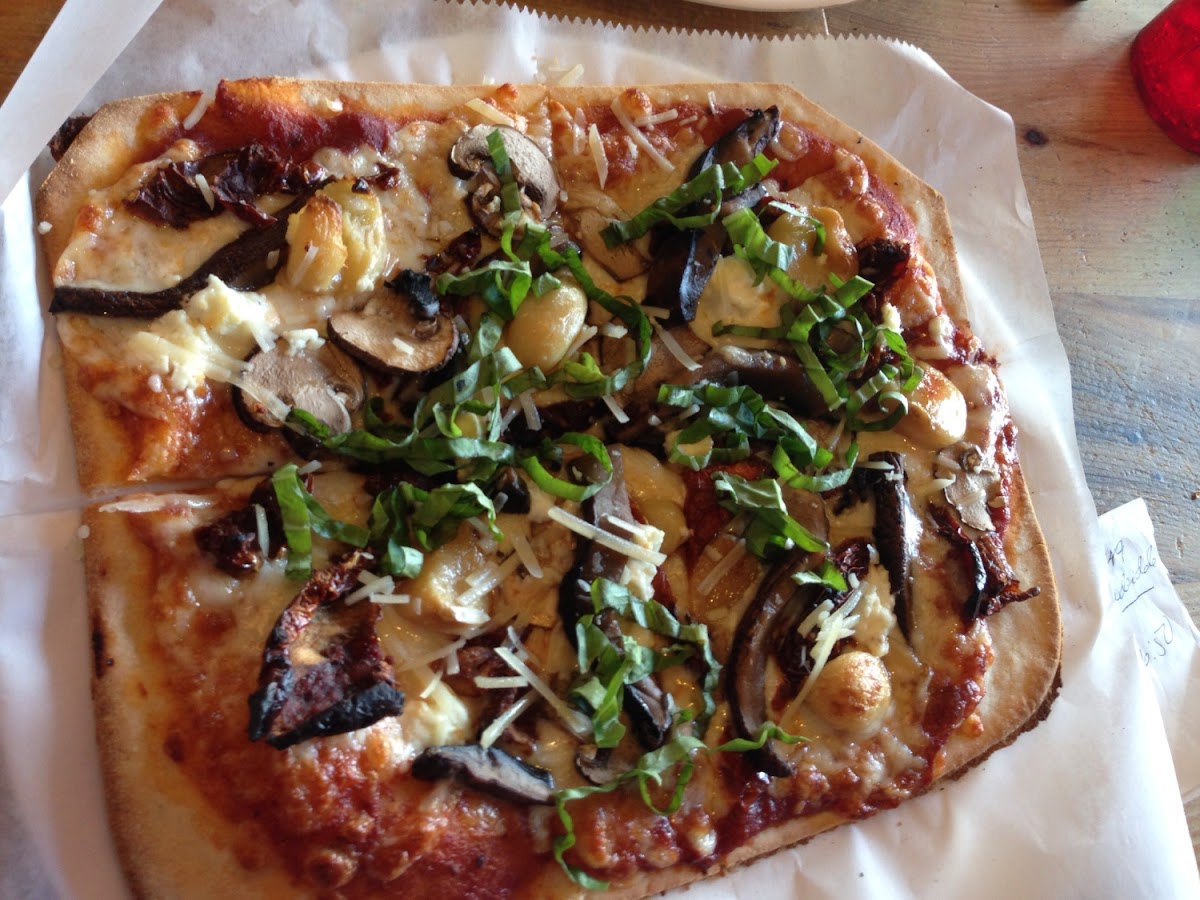 Four cheese and mushrooms gluten free