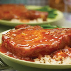 Pork Chops in Spicy Orange Sesame Glaze