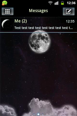 短信主題之夜月亮 GO SMS Theme Night Mo