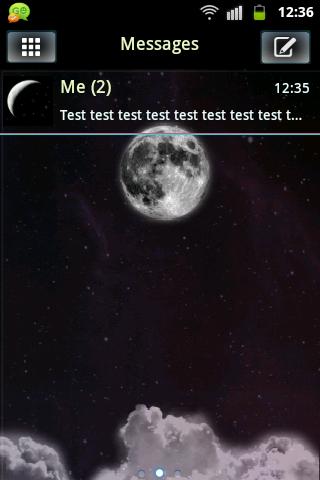 のテーマナイトムーン GO SMS Theme Night