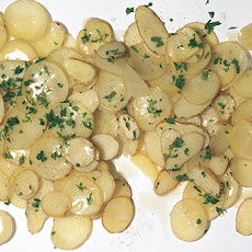 Braised Fingerling Potato Coins