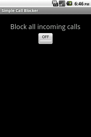 Simple Call Blocker