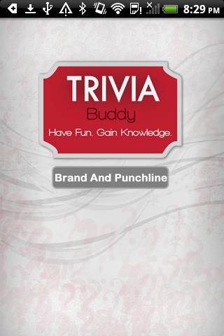 Trivia Buddy Brand PunchLine