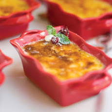 White Chocolate-Cranberry Crème Brûlée