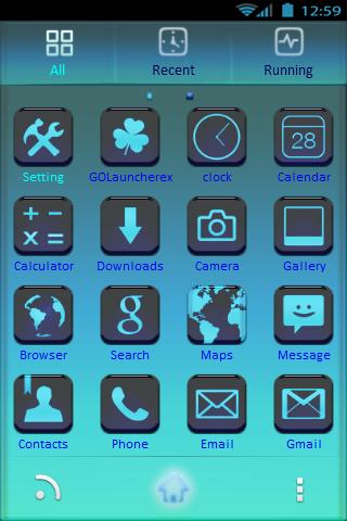 ClearBleu Thème Go Launcher Ex