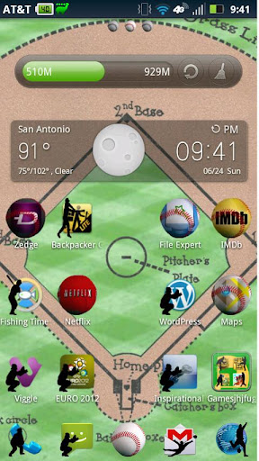 Baseball Theme for Go Launcher