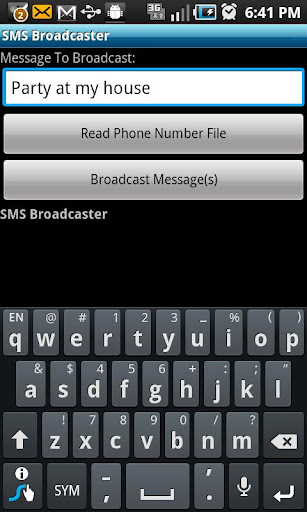 BroadCaster SMS Sender