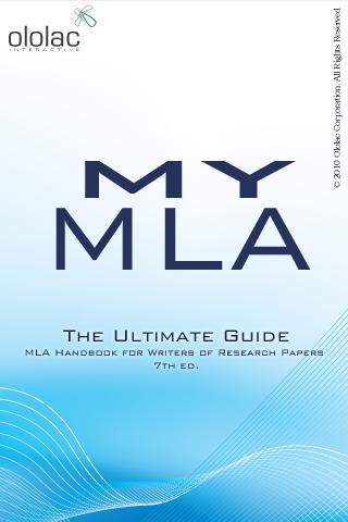 My MLA Guide