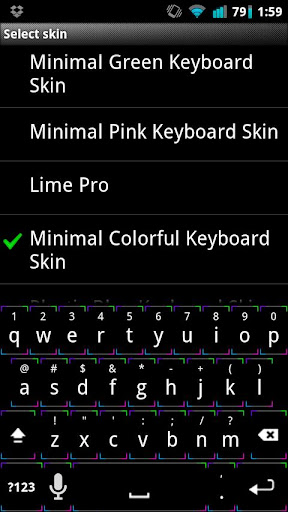 Color Minimal Keyboard Skin