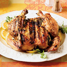 Chicken Under a Skillet