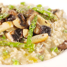 Mushroom and Asparagus Risotto