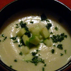Look Ma No Dairy! - Creamy Parnsnip Soup with Granny Smith Apples (Vegan, Gluten Free)