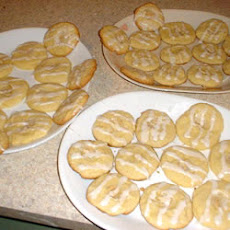 Glazed Almond Cookies