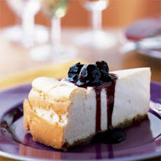 Vanilla Cheesecake with Cherry Topping