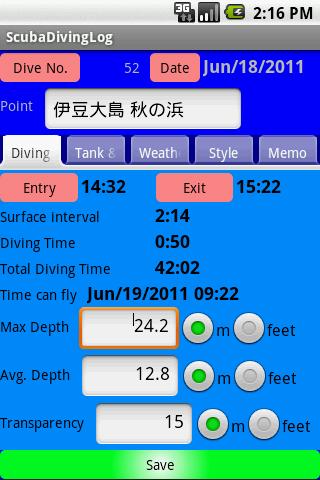 ScubaDivingLog