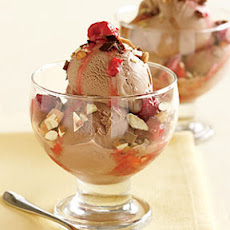 Double Chocolate-Raspberry Sundaes