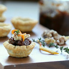 Blue Cheese Tartlets With Fig Jam and Walnuts