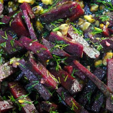 Beet and Walnut Salad with Dill