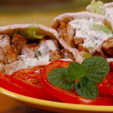 Turkey Souvlaki with Garlic-Yogurt Sauce