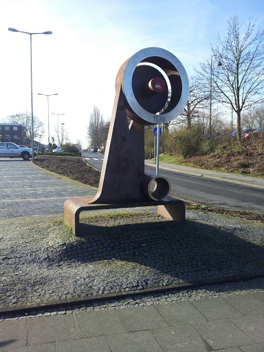 Skulptur Zur Erinnerung An Die Bahn