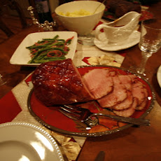 Plum-Glazed Gingered Ham
