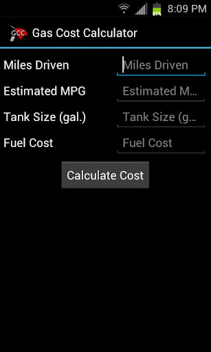 Gas Cost Calculator