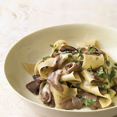 Mushroom Pappardelle with Taleggio Cheese