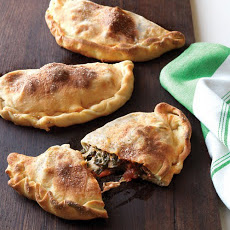 Spinach and Meatball Calzones