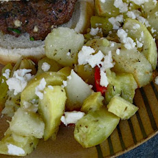 Potatoes, Feta Cheese and Peppers Delight