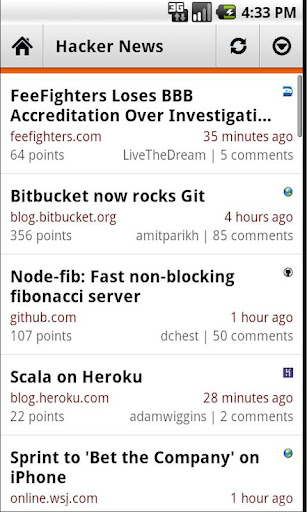 Hacker News Droid