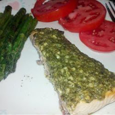 Stephan's Broiled Salmon Pesto