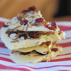 White Chocolate Bark with Fruit & Granola