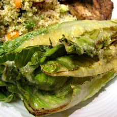 Grilled Romaine Hearts With Caesar Vinaigrette