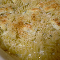 Casserole of Fusilli and Three Cheeses