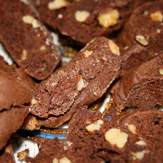 Biscotti Al Cioccolato E Noce (Double Chocolate Walnut Biscotti)