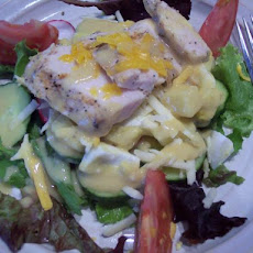 Rustic Grilled Chicken Salad With Lite Honey Mustard Dressing